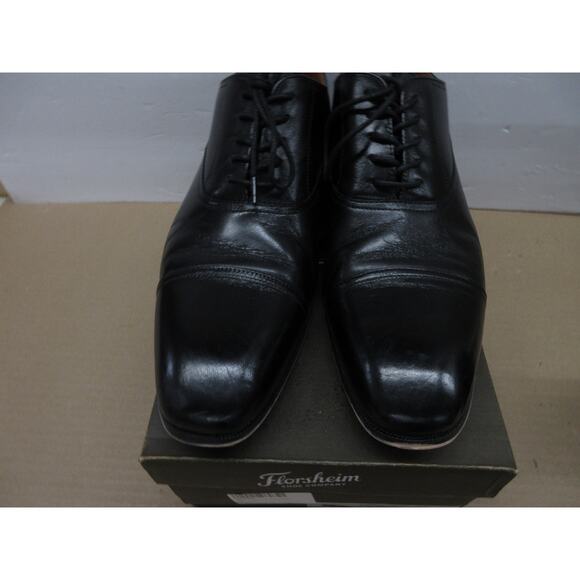 Used authentic Florsheim Men\'s Corbetta Cap Toe Oxford, Black, Size 12 D main image 6